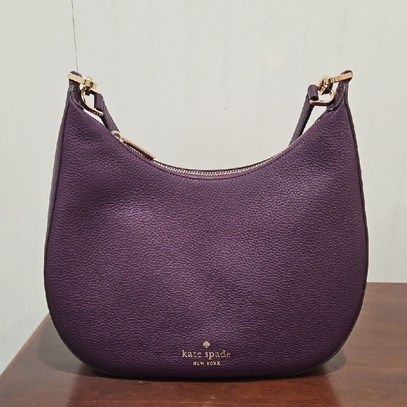 kate spade Handbags - Kate Spade Janie Purple Leather Shoulder Bag